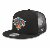 New York Knicks Core Logo Meshback 9FIFTY Snapback Hat Black - NBA