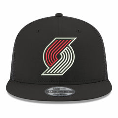 Portland Trail Blazers Core Logo Meshback 9FIFTY Snapback Hat Black - NBA