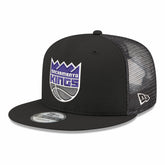 Sacramento Kings Core Logo Meshback 9FIFTY Snapback Hat Black - NBA