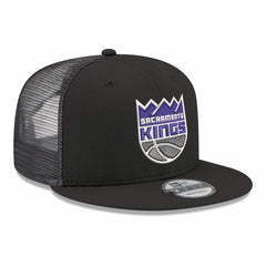 Sacramento Kings Core Logo Meshback 9FIFTY Snapback Hat Black - NBA