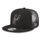 San Antonio Spurs Core Logo Meshback 9FIFTY Snapback Hat Black - NBA