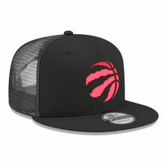 Toronto Raptors Core Logo Meshback 9FIFTY Snapback Hat Black - NBA