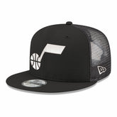 Utah Jazz Core Logo Meshback 9FIFTY Snapback Hat Black - NBA