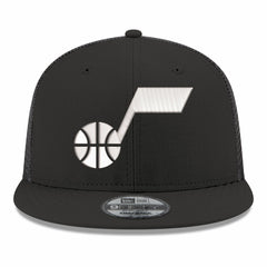 Utah Jazz Core Logo Meshback 9FIFTY Snapback Hat Black - NBA