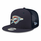 Oklahoma City Thunder Core Logo Meshback 9FIFTY Snapback Hat Navy - NBA