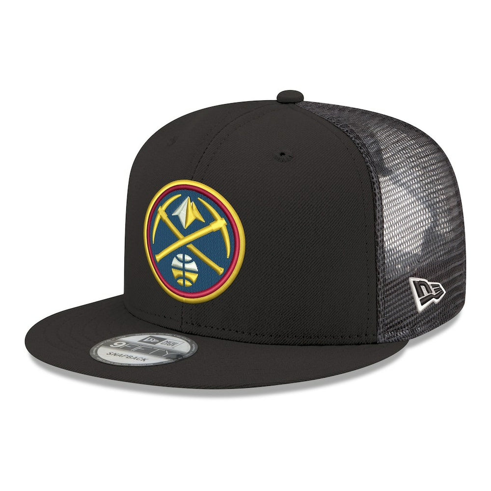 Denver Nuggets Core Logo Meshback 9FIFTY Snapback Hat Black - NBA