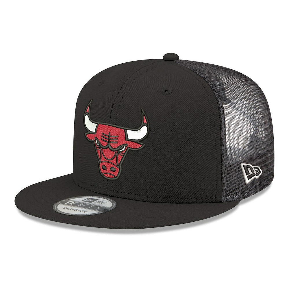 Chicago Bulls Core Logo Meshback 9FIFTY Snapback Hat Black - NBA