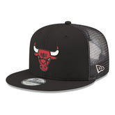 Chicago Bulls Core Logo Meshback 9FIFTY Snapback Hat Black - NBA