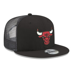 Chicago Bulls Core Logo Meshback 9FIFTY Snapback Hat Black - NBA
