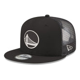 Golden State Warriors Core Logo Meshback 9FIFTY Snapback Hat Black - NBA