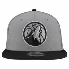 Minnesota Timberwolves Core Logo Storm Gray Two-Tone 9FIFTY Snapback Hat Gray - NBA