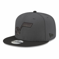 Utah Jazz Logo 2-Tone 9FIFTY Snapback Hat Gray/Black - NBA