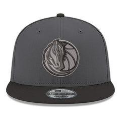 Dallas Mavericks Logo 2-Tone 9FIFTY Snapback Hat Gray/Black - NBA