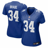 Beau Brade New York Giants Women's Team Game Jersey Royal | Nike for Sale