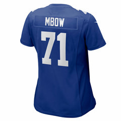 Marcus Mbow New York Giants Women's Team Game Jersey Royal | Nike for Sale
