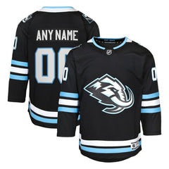 Utah Mammoth Youth Home Premier Custom Jersey - Black - NHL