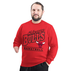 Chicago Bulls G-III Sports by Carl Banks Adaptive Headliner Fleece Crewneck Sweatshirt Red - NBA