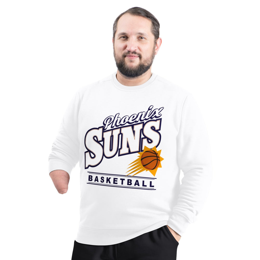 Phoenix Suns G-III Sports by Carl Banks Adaptive Headliner Fleece Crewneck Sweatshirt White - NBA