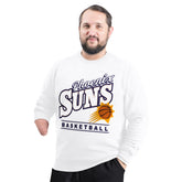 Phoenix Suns G-III Sports by Carl Banks Adaptive Headliner Fleece Crewneck Sweatshirt White - NBA