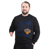 New York Knicks G-III Sports by Carl Banks Adaptive Headliner Fleece Crewneck Sweatshirt Black - NBA