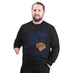 New York Knicks G-III Sports by Carl Banks Adaptive Headliner Fleece Crewneck Sweatshirt Black - NBA