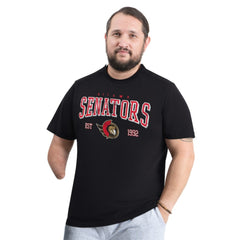 Ottawa Senators G-III Sports by Carl Banks Adaptive Classic Team Graphic T-Shirt - Black - NHL