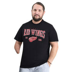 Detroit Red Wings G-III Sports by Carl Banks Adaptive Classic Team Graphic T-Shirt - Black - NHL