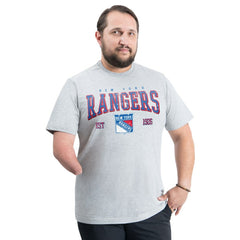 New York Rangers G-III Sports by Carl Banks Adaptive Classic Team Graphic T-Shirt - Gray - NHL