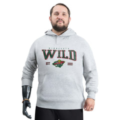 Minnesota Wild G-III Sports by Carl Banks Adaptive Classic Team Spirit Fleece Hoodie - Gray - NHL