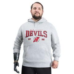 New Jersey Devils G-III Sports by Carl Banks Adaptive Classic Team Spirit Fleece Hoodie - Gray - NHL