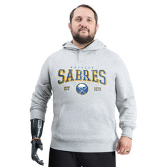 Buffalo Sabres G-III Sports by Carl Banks Adaptive Classic Team Spirit Fleece Hoodie - Gray - NHL