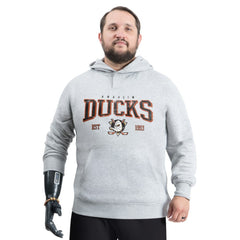 Anaheim Ducks G-III Sports by Carl Banks Adaptive Classic Team Spirit Fleece Hoodie - Gray - NHL