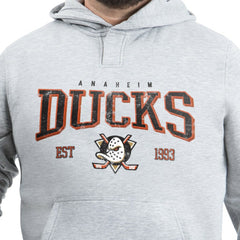 Anaheim Ducks G-III Sports by Carl Banks Adaptive Classic Team Spirit Fleece Hoodie - Gray - NHL