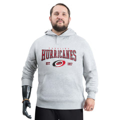Carolina Hurricanes G-III Sports by Carl Banks Adaptive Classic Team Spirit Fleece Hoodie - Gray - NHL