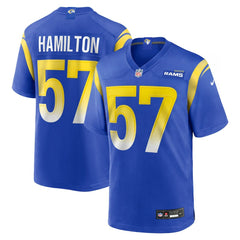 Ty Hamilton Los Angeles Rams Team Game Jersey Royal | Nike for Sale