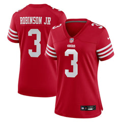 Brian Robinson Jr. San Francisco 49ers Women's Team Game Jersey Scarlet | Nike for Sale