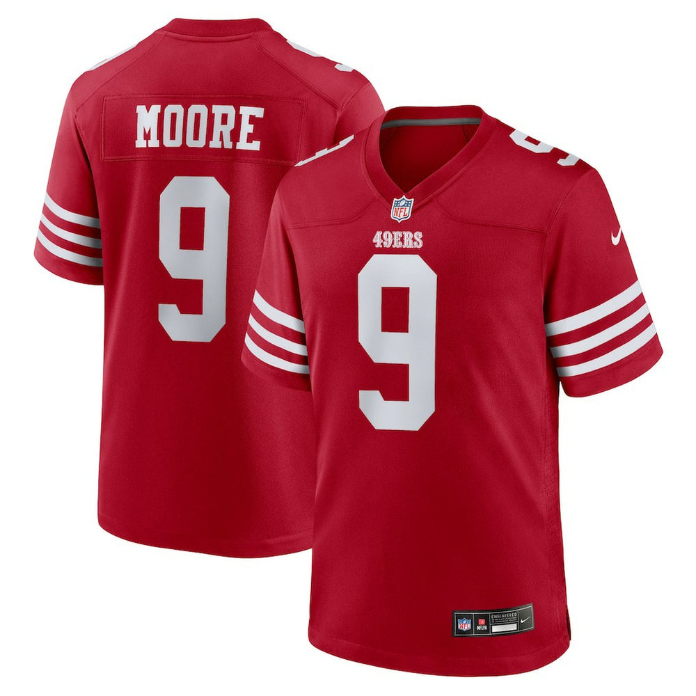 Skyy Moore San Francisco 49ers Team Game Jersey Scarlet | Nike for Sale