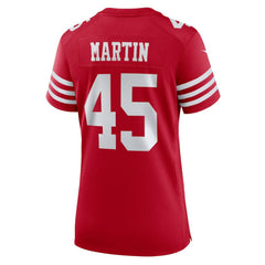 Nick Martin San Francisco 49ers Women's Team Game Jersey Scarlet | Nike for Sale