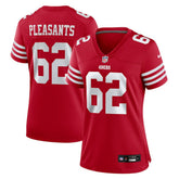 Austen Pleasants San Francisco 49ers Women's Team Game Jersey Scarlet | Nike for Sale