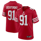 Sam Okuayinonu San Francisco 49ers Team Game Jersey Scarlet | Nike for Sale