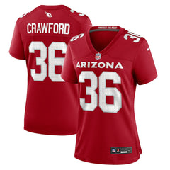 Kitan Crawford Arizona Cardinals Women's Team Game Jersey Cardinal | Nike for Sale