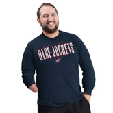 Columbus Blue Jackets G-III Sports by Carl Banks Adaptive Mesh Effect Long Sleeve T-Shirt - Navy - NHL