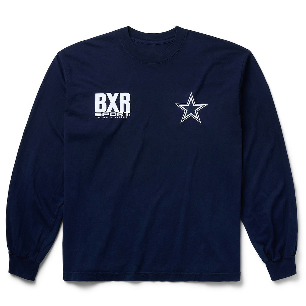 Dallas Cowboys Born x Raised Unisex Long Sleeve Local T-Shirt Navy | NFL