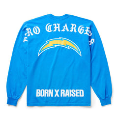 Los Angeles Chargers Born x Raised Unisex Long Sleeve Local T-Shirt Powder Blue | NFL