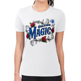 Orlando Magic G-III 4Her by Carl Banks Women's Super-Slim Fit Lightweight Roses Crew Neck T-Shirt White - NBA