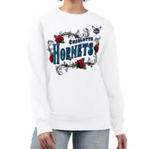 Charlotte Hornets G-III 4Her by Carl Banks Women's Roses Fleece Tri-Blend Sweatshirt White - NBA
