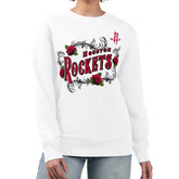 Houston Rockets G-III 4Her by Carl Banks Women's Roses Fleece Tri-Blend Sweatshirt White - NBA