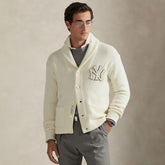 New York Yankees Polo Ralph Lauren Wool Shawl Button-Up Cardigan - MLB