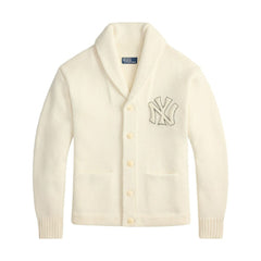 New York Yankees Polo Ralph Lauren Wool Shawl Button-Up Cardigan - MLB