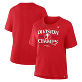 Philadelphia Phillies Fanatics Women's 2025 NL East Division Champions Locker Room Plus Size T-Shirt - MLB